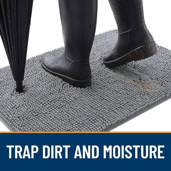 OLANLY Dog Door Mat for Muddy Paws 30x20, Absorbs Moisture and Dirt, Absorbent - Picture 4 of 8